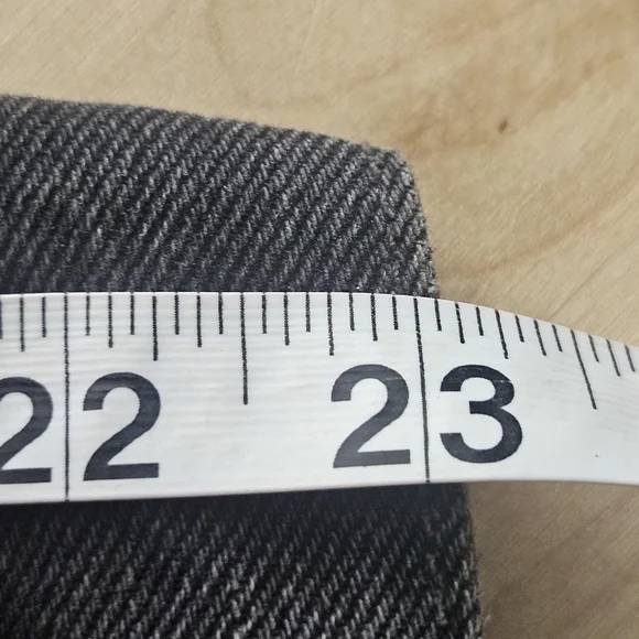 Free People Distressed Denim Jacket Black S (Fits Like M) Thrashed Grunge Skater - Picture 13 of 15